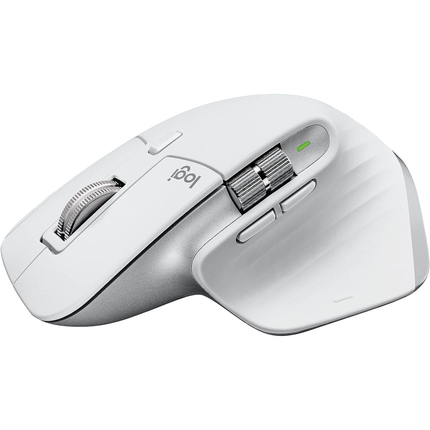 Logitech MX Master 3S for Mac - Wireless Bluetooth Mouse with Ultra-fast Scrolling, Ergo, 8K DPI, Quiet Clicks, Track on Glass, Customisation, USB-C, Apple, iPad - Pale Grey - 1